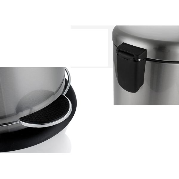 Round 5.28 Gallon Fingerprint Proof Trash Can