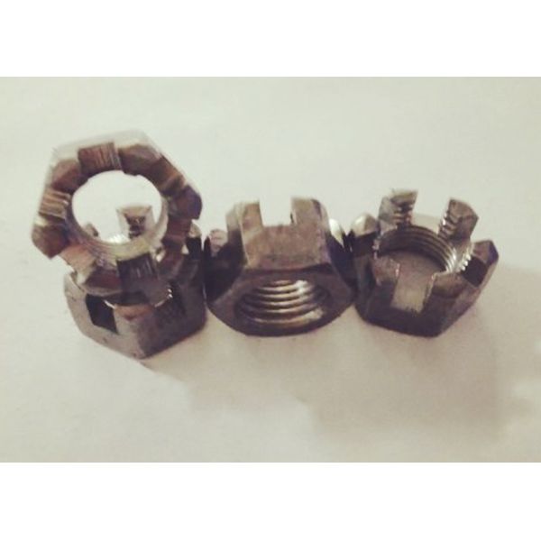 Stamping Process Small Hexagon Slotted Nut M14x1.5 Corrosion Resistance