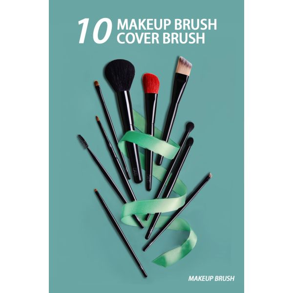 251A13610 Private Label 10pcs Professional Makeup Brush Set Customization Fashionable