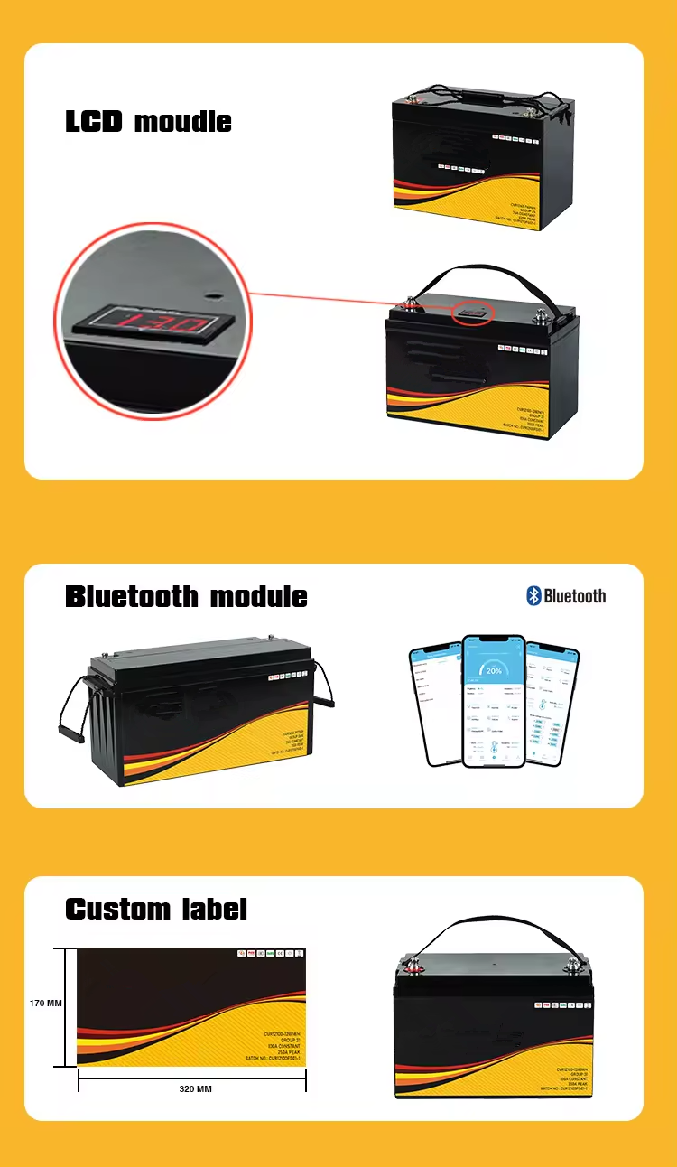 Rechargeable 12 Volt Lithium Rv Battery AA For Camper Van 200Ah 400Ah