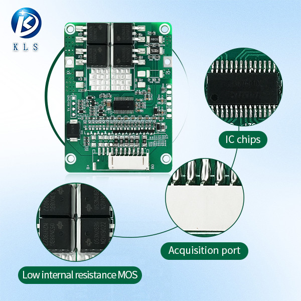 6S 7S 8S 9S 10S 42V 30A Hardware BMS With Balance For Lifepo4 / Sodium Ion Battery Packs