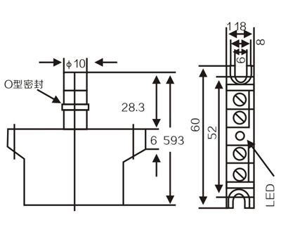LMF15 Square Inductive Proximity Switch , Waterproof Proximity Sensor ABS Resin