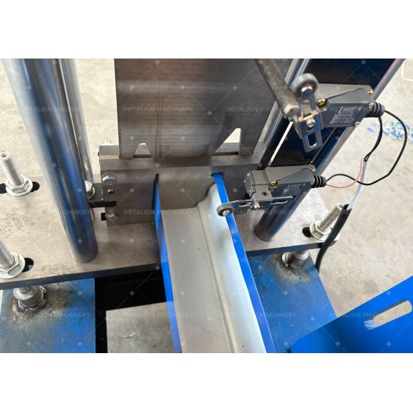 K-Style Rain Gutter Roofing Roll Forming Machine With 0.4-0.8mm Material Thickness And 15-20m/Min Forming Speed