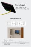 Home Office Automation 7 Inch Embedded Panel Installed POE Power Android Tablet