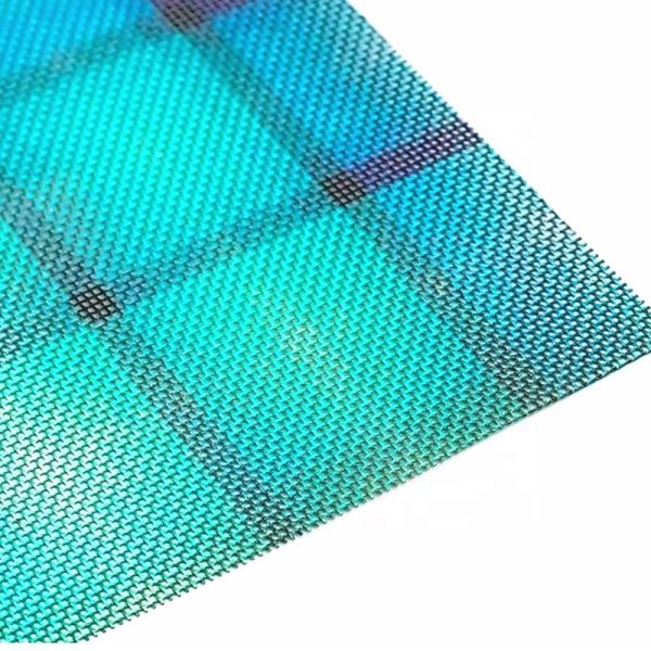 PVDF Decorative Brass Mesh Screen Weave Wire Mesh Laminated Glass