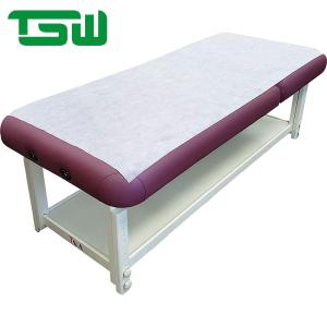 Quality 75gsm White Flat Waterproof Disposable Nonwoven Bed Sheet Roll for sale
