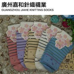 Quality New Design Colorful Striped Women Cotton Socks Customized Socks Factory for sale