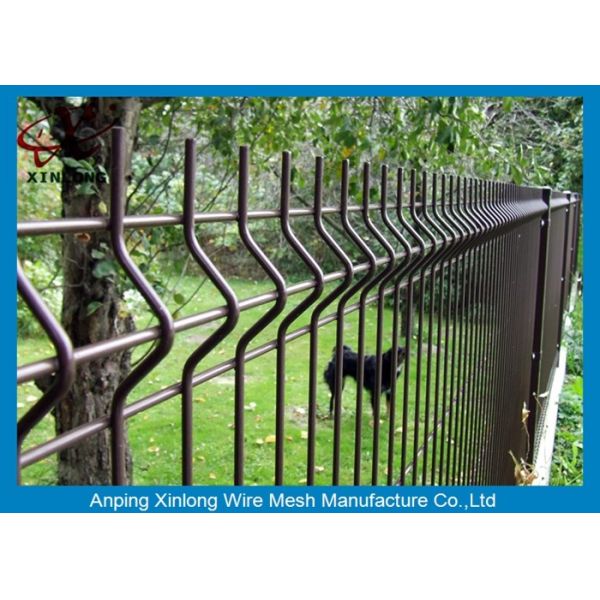 Galvanized Steel Security Outdoor Welded Wire Mesh Fence 1.8m Height