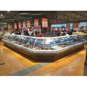 Glass Top Refrigerated Meat Display Case With Danfoss Expansion Valve