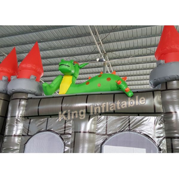 Custom 4 X 4m Dragon Inflatable Bouncy Castle With Blower For KIds