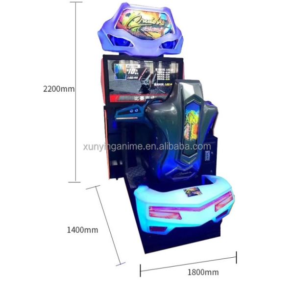 42Inch Dynamic Driving Racing Car Simulator Arcade Game For 1-2 Players