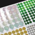 Custom 3D Seal Void Hologram Sticker Security Sheet Roll Serial Number Scratch