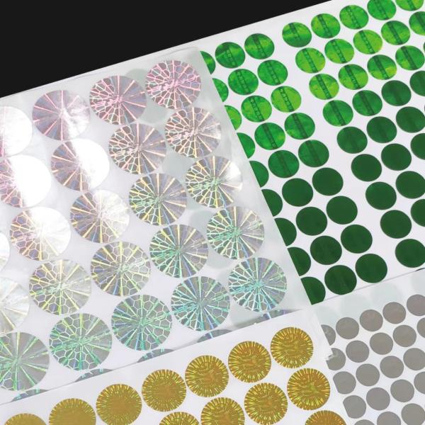 Custom 3D Seal Void Hologram Sticker Security Sheet Roll Serial Number Scratch