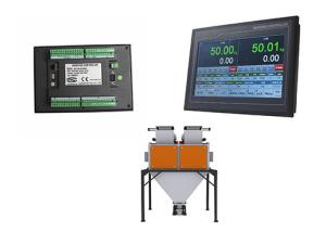 Quality 2-Scales/Hopper Weight Controller For Packing Machine Systems With 2 Weighing Hopper for sale