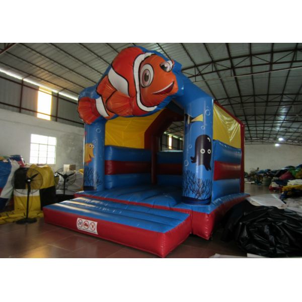 PVC inflatable bouncy reliable inflatable clown fish jumping durable inflatable jump house on sale