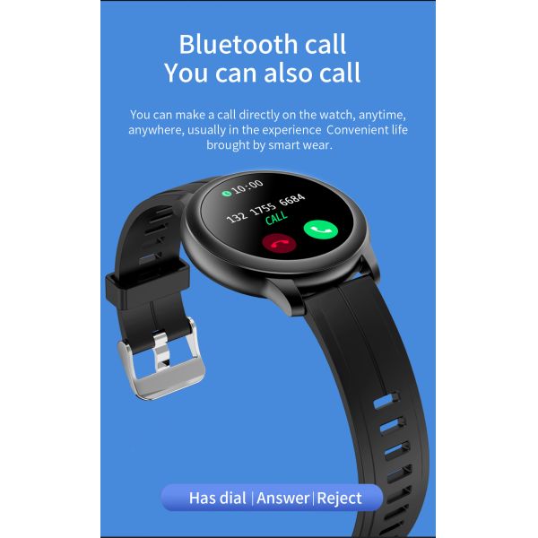 IP67 Waterproof BLE Smart Watch Alarm Clock Sleep Tracker Support Android IOS CF22