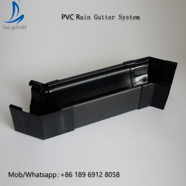 Buy Black Color 5.2inch PVC Rain Gutter Malaysia/Philippines/Kenya at wholesale prices