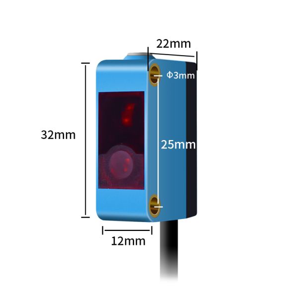 NPN PNP 30-100mm photo electric switch IP65 DC10-30V 4 wire BGLL61NS Laser Photoelectric Optical Sensors for NCN Machines