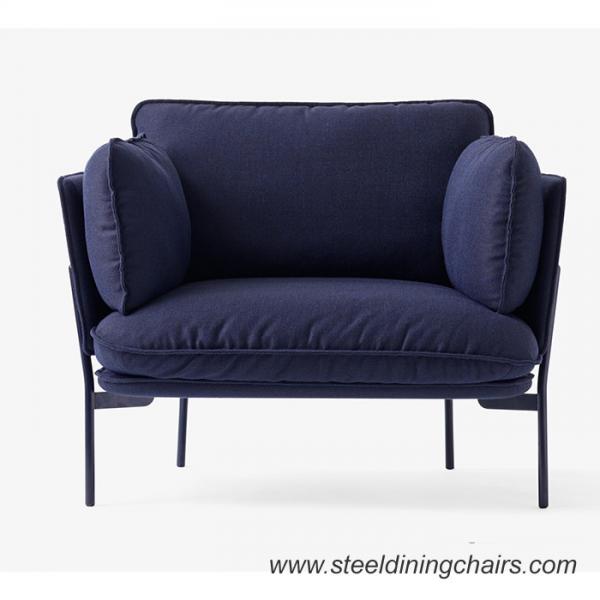 Buy 750mm 850mm Linen Fabric Upholstered Restaurant Chairs at wholesale prices