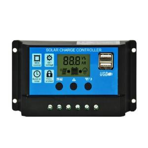 Quality Auto PWM Solar Panel Controller 12v 24v 10a 20a 30Amp With LCD Display Dual USB for sale