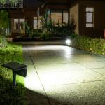 Intelligent Solar Garden Lights With Dual Lighting Modes And White LED Light