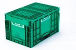 Solid Box Style Collapsible Vegetable PP Crate for Parts Foldable and Eco