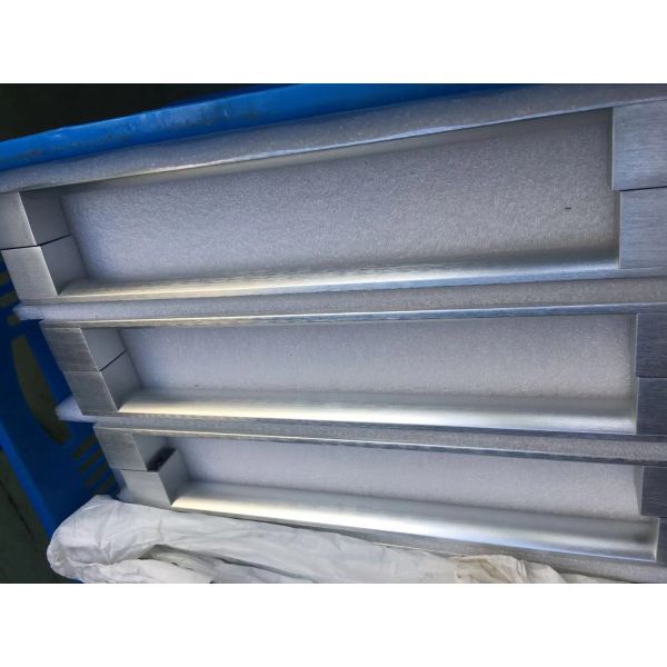 Brush Bright Anodized CNC Machining Components L175mm Microwave Oven Handle