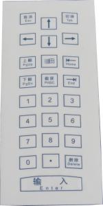 Dot matrix scratch proof Industrial Membrane Keyboard with numeric keypad