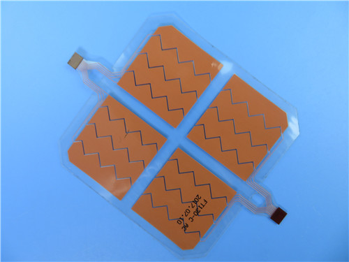Single Layer 0.15mm Flexible PCB Board Built On Transparent PET