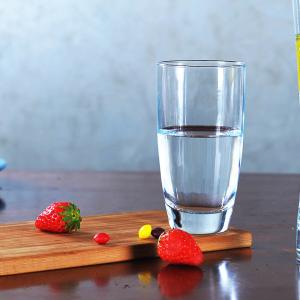 Quality Stackable 13oz Water Drinking Glass With Machine Blowing Wide Mouth for sale