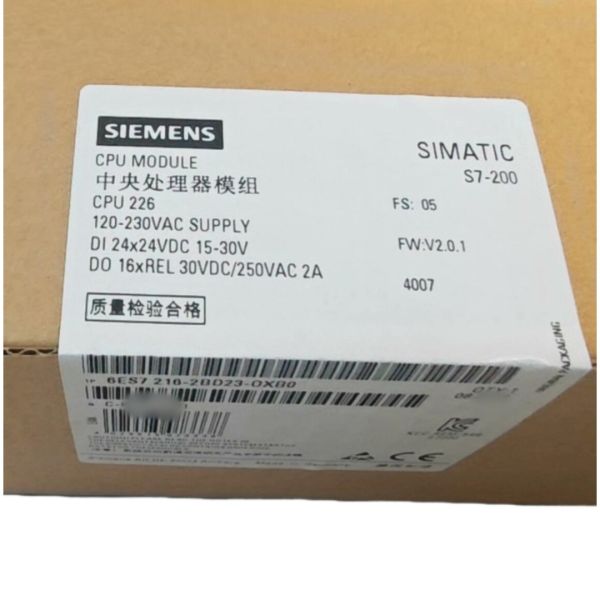 SIEMENS SIMATIC S7-200 PLC 6ES7216-2BD23-0XB0 CPU 226 AC/DC/Relay 24 Inputs/16 Relays