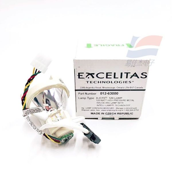 YJJ 012-63000 Excelitas Fluorescence Microscope Bulb X-Cite 120 Series Mercury Lamp with 200W Rated Service Life