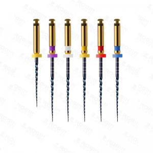 21 Mm / 25 Mm Protaper Niti Rotary Files Endodontics With Heat Activation