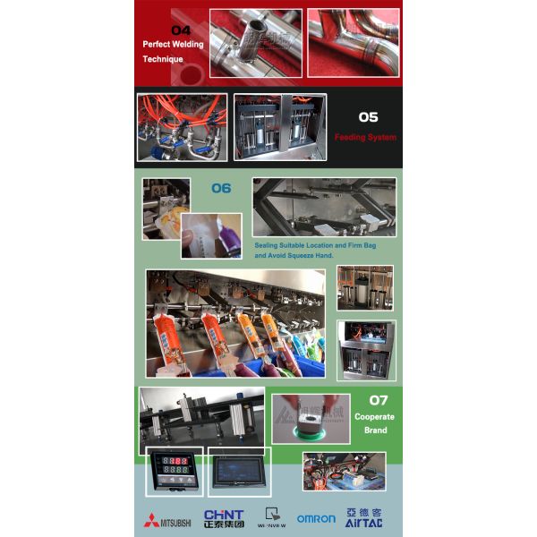 Bagged Jelly | Ice Pop | Honey Filling Machine for Pre-Shaped Bag | Sachet