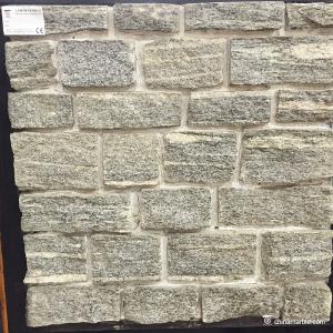 China Natural stone Grey Granite Meshed Back Cultured Wall Stone / Paving Stone Corrosion Resistance on sale