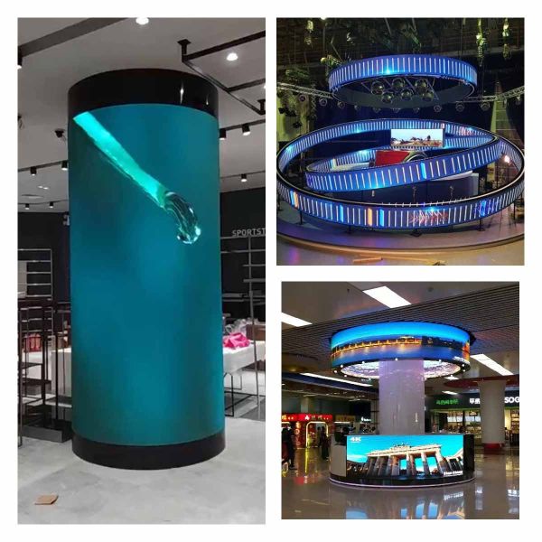 P2.5 Curved Led Display 320x160mm Front Magnetic Maintenance Flexible LED Module 2880Hz