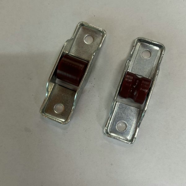 Sliding Window POM Material U Groove Nylon Roller Wheel with Stainless Steel Frame