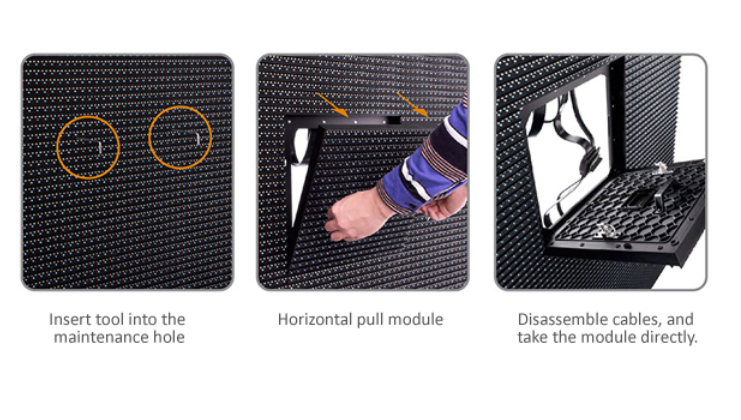 Electronic Front Service LED Display High Resolution P6 P8 P10 External Advertisement