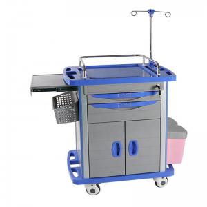 China 33in Crash Cart Emergency Medical Equipment Trolley Nursing ISO9001 on sale