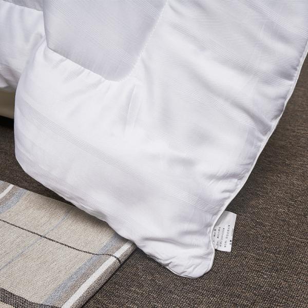 Patchwork Fabric Hotel Microfiber Quilt White Alternative Comforter Peach Skin