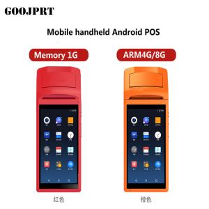 China Android 5.1 Mini Pos thermal printer Barcode Scanner Handheld POS Terminal wireless bluetooth wifi Android PDA 3G Distri on sale