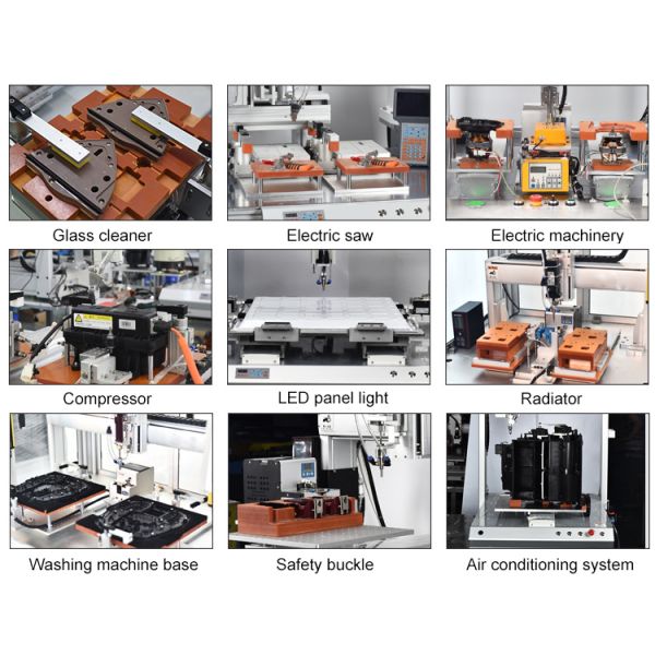 Full Automatic Screw Locking Machine Double-Station With Double-Head Blow Type