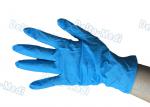 Harmless Disposable Medical Gloves , Blue Color Vinyl Exam Gloves With Good