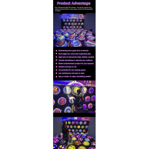 HD Graphics Interactive Projection Ball PK Games Laser Precision Motion Tracking