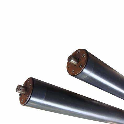 Guarante Six Months Customizable Black Mining Conveyor Rollers Mining ODM 0.02mm Deviation Heavy Duty Steel Rollers