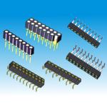 Gold Plating Machine Pin Headers , 1.778mm PPS PCB Pin Header Connectors
