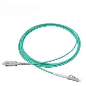 China Simplex Patch Cord OM3 Multimode 3.0mm LSZH Jacket with LC SC FC ST Connectors on sale