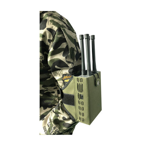 Mobile Phone Signal Handheld 5G Jammer Mobile Phone Jammer Remote Control Jammer 4 Bands 8-10W Per Band 2 x PCB-2040