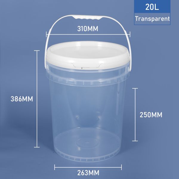 Polyethylene PP Drink Bucket Plastic Pail 5 Gallon Food Safe Custom Printing