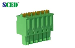 Quality 3.50mm Plug In PCB Screwless Terminal Block for sale